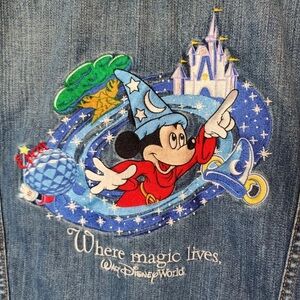 Vintage Y2K Walt Disney World Jean Jacket